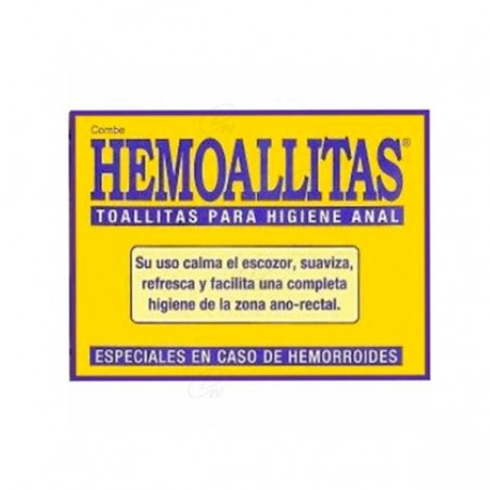 Comprar HEMOALLITAS HIGIENE ANAL 10 TOALLITAS