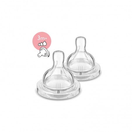 Comprar AVENT CLÁSICA TETINA SILICONA FLUJO VARIABLE ANTICÓLICO 2 UDS al mejor precio en Farmacia4Estaciones, tu farmacia online Comprar AVENT CLÁSICA TETINA SILICONA FLUJO VARIABLE ANTICÓLICO 2 UDS