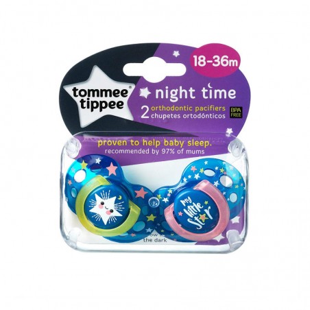 Comprar tommee tippee chupete nocturno 18-36m 2 unds