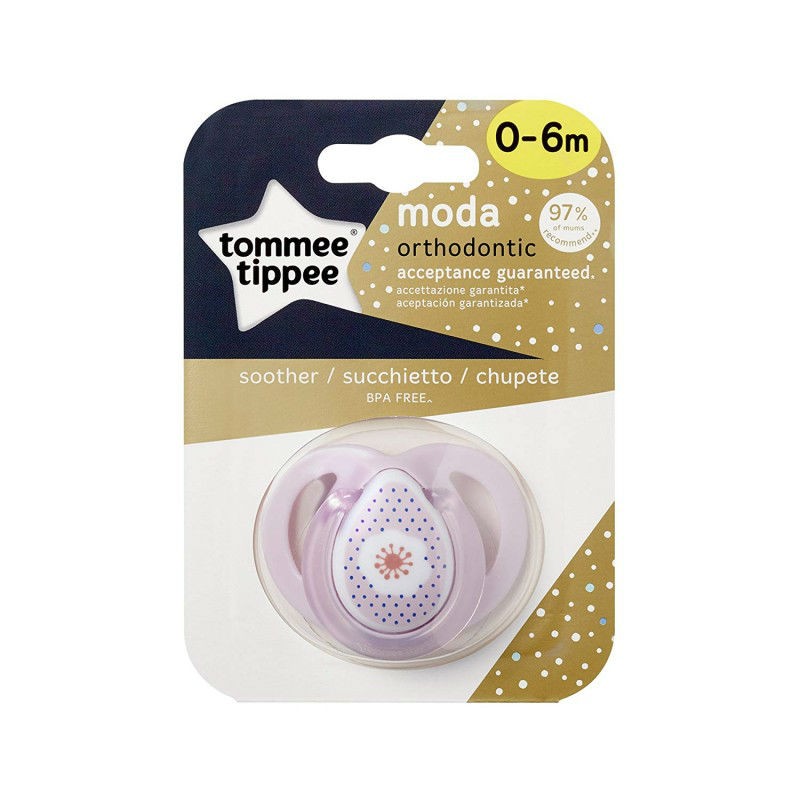 Pack 2 Chupetes Silicona Moda 0-6 . Tommee Tippee