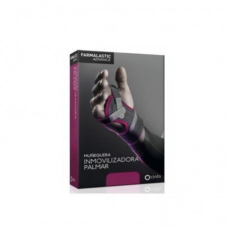 Comprar FARMALASTIC MUÑEQUERA INMOVILIZADORA PALMAR TALLA 1 al mejor precio en Farmacia4Estaciones, tu farmacia online Comprar FARMALASTIC MUÑEQUERA INMOVILIZADORA PALMAR TALLA 1