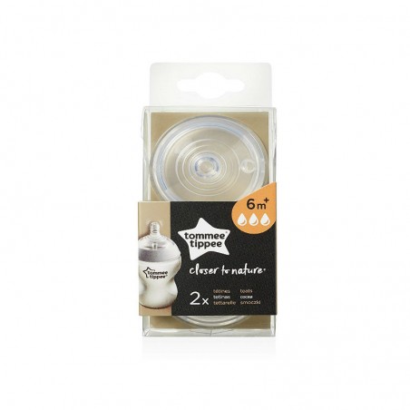 Comprar TOMMEE TIPPEE TETINA CLOSER TO NATURE +6M 2UNDS al mejor precio en Farmacia4Estaciones, tu farmacia online Comprar TOMMEE TIPPEE TETINA CLOSER TO NATURE +6M 2UNDS