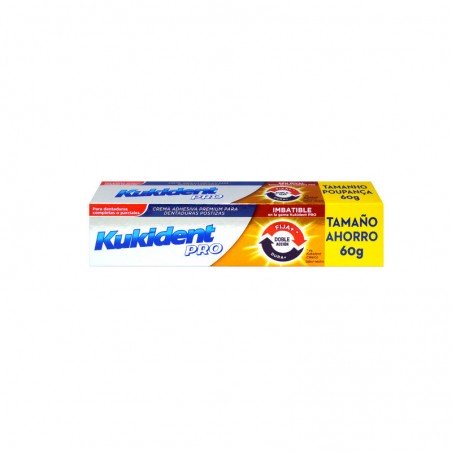 Comprar KUKIDENT PRO DOBLE ACCIÓN NEUTRO 60 G al mejor precio en Farmacia4Estaciones, tu farmacia online Comprar KUKIDENT PRO DOBLE ACCIÓN NEUTRO 60 G