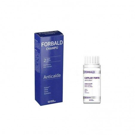 Comprar FORBALD CHAMPÚ 250 ML + 60 CÁPSULAS al mejor precio en Farmacia4Estaciones, tu farmacia online Comprar FORBALD CHAMPÚ 250 ML + 60 CÁPSULAS