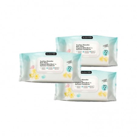 Comprar SUAVINEX TOALLITAS 3 X 72 UDS al mejor precio en Farmacia4Estaciones, tu farmacia online Comprar SUAVINEX TOALLITAS 3 X 72 UDS