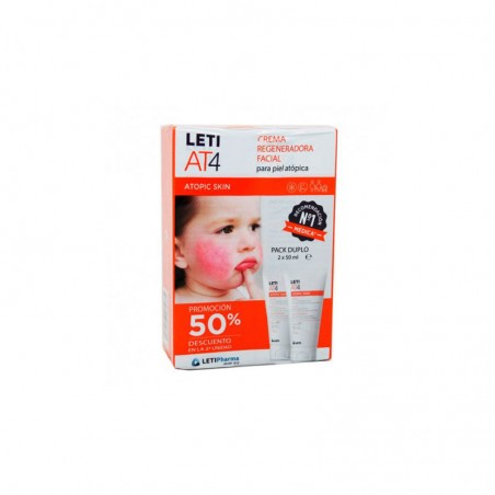 Comprar leti at4 crema regeneradora facial 2 x 50 ml