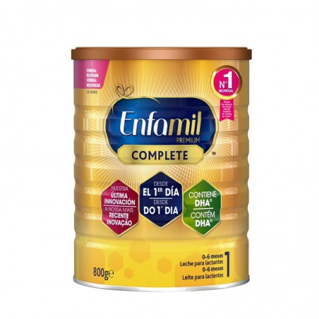 Comprar ENFAMIL 1 PREMIUM COMPLETE 800 G al mejor precio en Farmacia4Estaciones, tu farmacia online Comprar ENFAMIL 1 PREMIUM COMPLETE 800 G