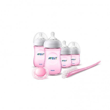 Comprar avent set natural para recién nacidos rosa