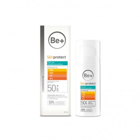 Comprar be+ skin protect ultra fluido facial piel tendencia acnéica spf 50+ 50 ml