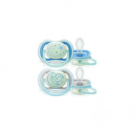 Comprar AVENT CHUPETE ULTRA AIR NOCTURNO 6-18 M al mejor precio en Farmacia4Estaciones, tu farmacia online Comprar AVENT CHUPETE ULTRA AIR NOCTURNO 6-18 M
