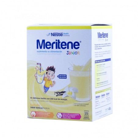 Comprar MERITENE JUNIOR VAINILLA 15 SOBRES al mejor precio en Farmacia4Estaciones, tu farmacia online Comprar MERITENE JUNIOR VAINILLA 15 SOBRES