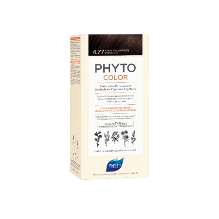 Comprar phytocolor tinte 4.77 castaño marrón intenso al mejor precio en Farmacia4Estaciones, tu farmacia online Comprar phytocolor tinte 4.77 castaño marrón intenso