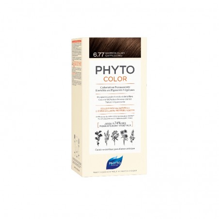 Comprar phytocolor tinte 6.77 marrón claro capuchino
