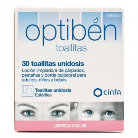 Comprar OPTIBEN 30 TOALLITAS UNIDOSIS al mejor precio en Farmacia4Estaciones, tu farmacia online Comprar OPTIBEN 30 TOALLITAS UNIDOSIS