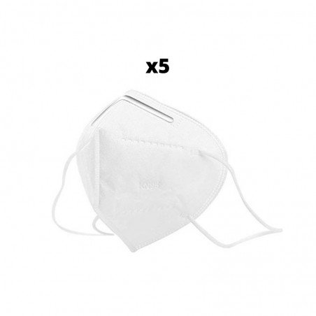 Comprar MASCARILLAS FFP2 - KN95 PACK 5 UNIDADES al mejor precio en Farmacia4Estaciones, tu farmacia online Comprar MASCARILLAS FFP2 - KN95 PACK 5 UNIDADES