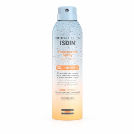 Comprar ISDIN FOTOPROTECTOR WET SKIN SPRAY SPF 30 250ML al mejor precio en Farmacia4Estaciones, tu farmacia online Comprar ISDIN FOTOPROTECTOR WET SKIN SPRAY SPF 30 250ML