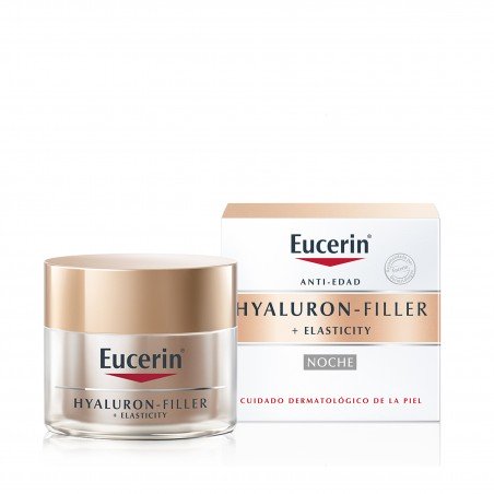Comprar EUCERIN HYALURON- FILLER+ ELASTICITY NOCHE 50 ML al mejor precio en Farmacia4Estaciones, tu farmacia online Comprar EUCERIN HYALURON- FILLER+ ELASTICITY NOCHE 50 ML