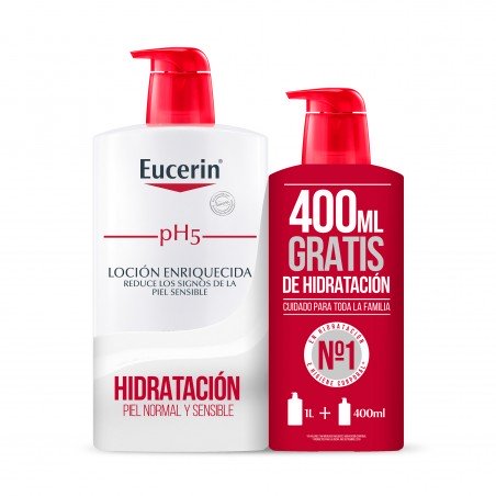 Comprar EUCERIN FAMILY PACK LOCIÓN ENRIQUECIDA 1000ML + 400ML GRATIS al mejor precio en Farmacia4Estaciones, tu farmacia online Comprar EUCERIN FAMILY PACK LOCIÓN ENRIQUECIDA 1000ML + 400ML GRATIS