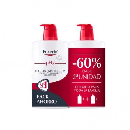 Comprar EUCERIN PH5 LOCIÓN ENRIQUECIDA DUPLO DE 1 LITRO al mejor precio en Farmacia4Estaciones, tu farmacia online Comprar EUCERIN PH5 LOCIÓN ENRIQUECIDA DUPLO DE 1 LITRO