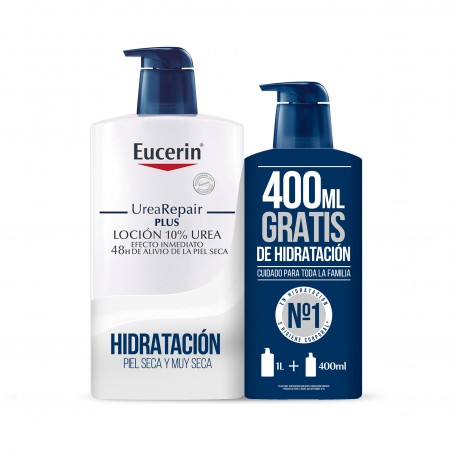 Comprar eucerin urearepair plus loción 10% urea family pack 1000ml + 400ml de regalo