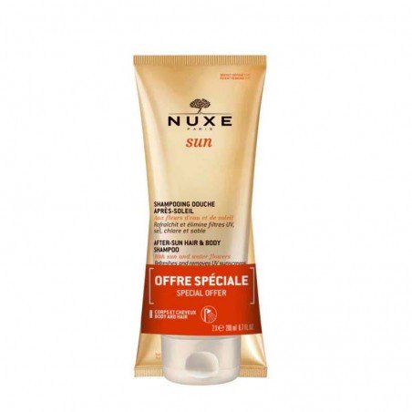 Comprar NUXE SUN CHAMPÚ Y GEL DE DUCHA AFTER SUN PACK 2 X 200ML al mejor precio en Farmacia4Estaciones, tu farmacia online Comprar NUXE SUN CHAMPÚ Y GEL DE DUCHA AFTER SUN PACK 2 X 200ML