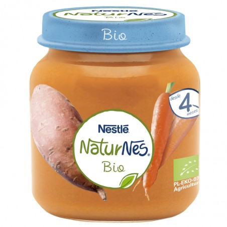 Comprar NESTLÉ NATURNES BIO TARRITO DE ZANAHORIA Y BONIATO 125 G al mejor precio en Farmacia4Estaciones, tu farmacia online Comprar NESTLÉ NATURNES BIO TARRITO DE ZANAHORIA Y BONIATO 125 G