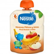 NESTLÉ BOLSITA MANZANA, PLÁTANO y AVENA 90G