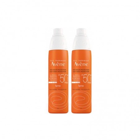 Comprar AVÈNE SOLAR PACK DUPLO SPRAY SPF 50+ 2 X 200 ML al mejor precio en Farmacia4Estaciones, tu farmacia online Comprar AVÈNE SOLAR PACK DUPLO SPRAY SPF 50+ 2 X 200 ML