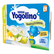 NESTLÉ YOGOLINO SUAVE Y CREMOSO MANZANA 3 X 60 G Y PERA 3 X 60G