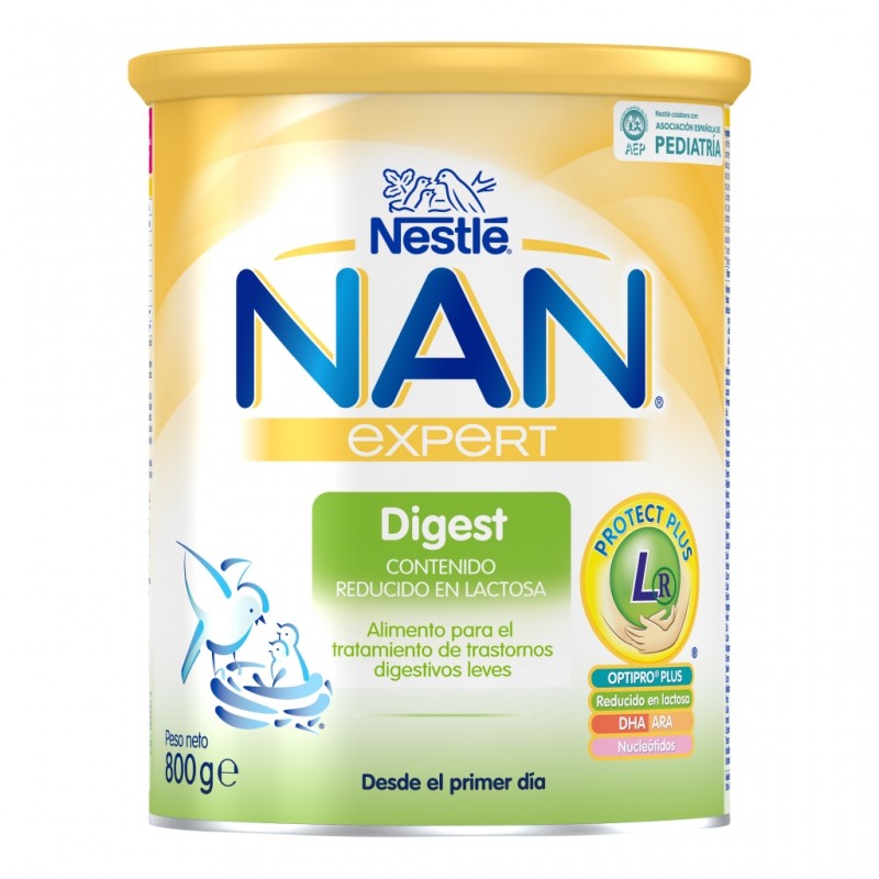 Nan Confort Total Leche Especial Para Bebés Con Trastornos Digestivos Leves  - 800 g, 3 Unidades : : Alimentación y bebidas