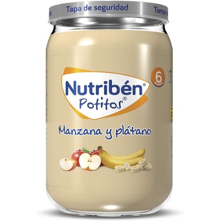 Comprar NUTRIBEN POTITO MANZANA Y PLÁTANO 235 G al mejor precio en Farmacia4Estaciones, tu farmacia online Comprar NUTRIBEN POTITO MANZANA Y PLÁTANO 235 G