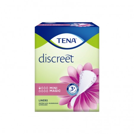 Comprar TENA DISCREET MINI MAGIC 34 UNIDADES al mejor precio en Farmacia4Estaciones, tu farmacia online Comprar TENA DISCREET MINI MAGIC 34 UNIDADES