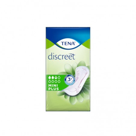 Comprar TENA DISCREET MINI PLUS 16 UNIDADES al mejor precio en Farmacia4Estaciones, tu farmacia online Comprar TENA DISCREET MINI PLUS 16 UNIDADES