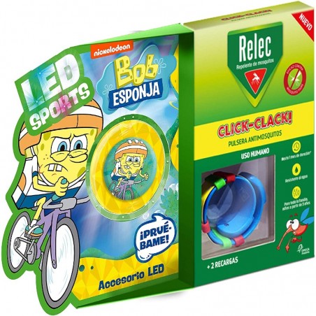 Comprar pulsera relec infantil bob esponja led bicicleta