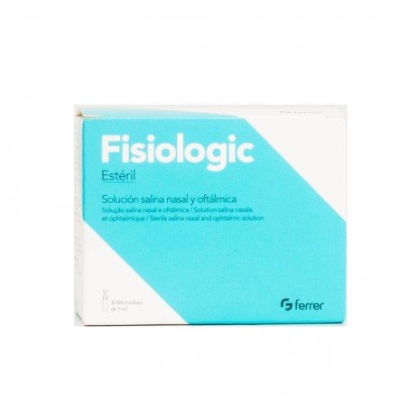 Comprar FISIOLOGIC SOLUCIÓN SALINA NASAL Y OFTÁLMICA 5 ML 30 UDS al mejor precio en Farmacia4Estaciones, tu farmacia online Comprar FISIOLOGIC SOLUCIÓN SALINA NASAL Y OFTÁLMICA 5 ML 30 UDS