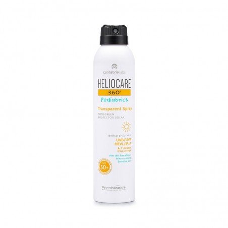 Comprar HELIOCARE 360º PEDIATRICS TRANSPARENT SPRAY SPF 50+ 200 ML al mejor precio en Farmacia4Estaciones, tu farmacia online Comprar HELIOCARE 360º PEDIATRICS TRANSPARENT SPRAY SPF 50+ 200 ML