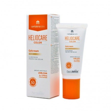 Comprar HELIOCARE COLOR GELCREAM LIGHT SPF 50 50 ML al mejor precio en Farmacia4Estaciones, tu farmacia online Comprar HELIOCARE COLOR GELCREAM LIGHT SPF 50 50 ML