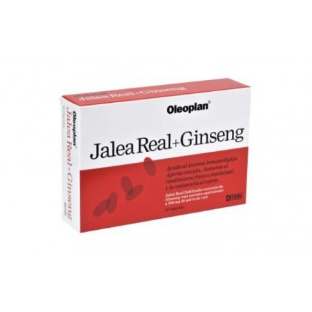 Comprar oleoplan jalea real ginseng 30cap. al mejor precio en Farmacia4Estaciones, tu farmacia online Comprar oleoplan jalea real ginseng 30cap.