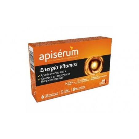 Comprar apiserum energía vitamax 30 caps al mejor precio en Farmacia4Estaciones, tu farmacia online Comprar apiserum energía vitamax 30 caps