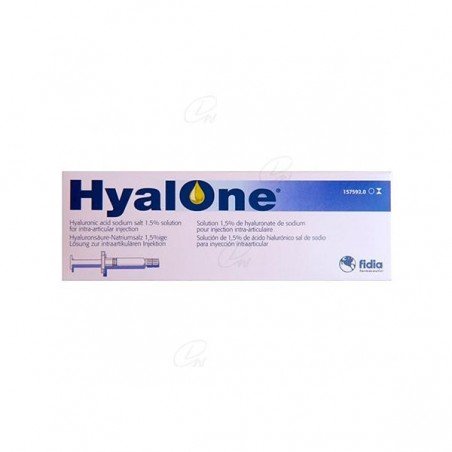 Comprar HYALONE JERINGA PRECARGADA CADERA al mejor precio en Farmacia4Estaciones, tu farmacia online Comprar HYALONE JERINGA PRECARGADA CADERA