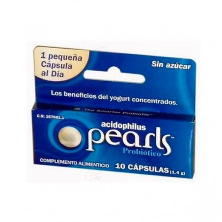 Comprar PEARLS ÁCIDOPHILUS 10 CAPS al mejor precio en Farmacia4Estaciones, tu farmacia online Comprar PEARLS ÁCIDOPHILUS 10 CAPS