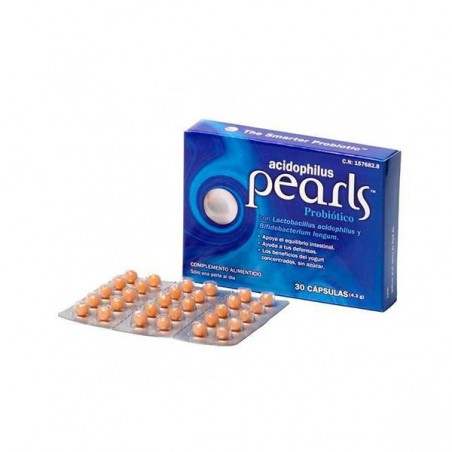 Comprar PEARLS ÁCIDOPHILUS 30 CAPS al mejor precio en Farmacia4Estaciones, tu farmacia online Comprar PEARLS ÁCIDOPHILUS 30 CAPS