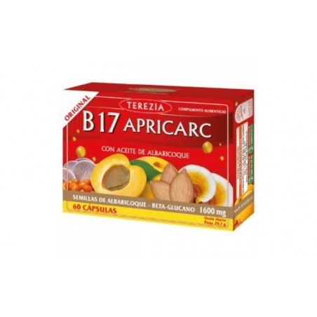 Comprar b17 apricarc con ac. semillas de albaricoque 60cap