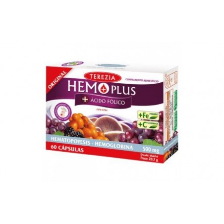 Comprar hemo plus acido folico 60cap.