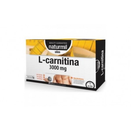 Comprar l-carnitina slim 3000mg. 20amp. al mejor precio en Farmacia4Estaciones, tu farmacia online Comprar l-carnitina slim 3000mg. 20amp.