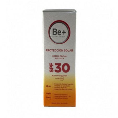Comprar be+ fotoprotector spf 30 crema facial piel seca 50 ml al mejor precio en Farmacia4Estaciones, tu farmacia online Comprar be+ fotoprotector spf 30 crema facial piel seca 50 ml