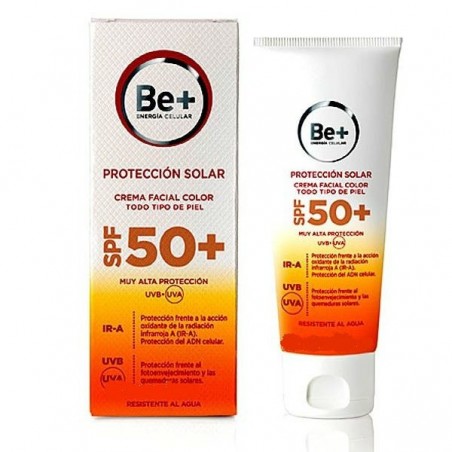 Comprar be+ fotoprotector spf 50+ crema facial color 50 ml