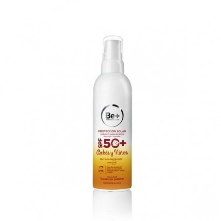 Comprar BE+ FOTOPROTECTOR SPF 50+ FLUIDO INFANTIL SPRAY 250 ML al mejor precio en Farmacia4Estaciones, tu farmacia online Comprar BE+ FOTOPROTECTOR SPF 50+ FLUIDO INFANTIL SPRAY 250 ML
