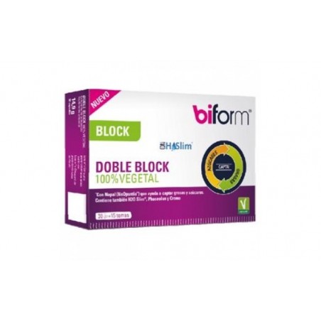 Comprar biform doble block vegano 30cap.