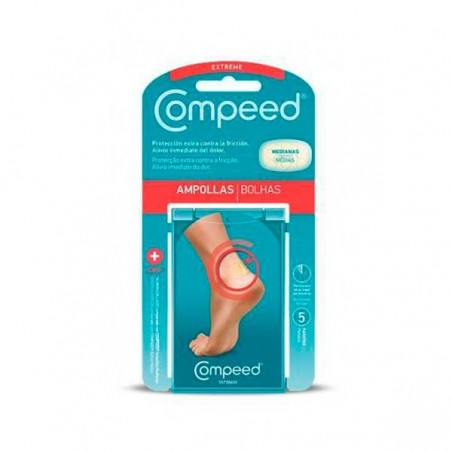 Comprar COMPEED AMPOLLAS EXTREME MEDIANA 5 UDS al mejor precio en Farmacia4Estaciones, tu farmacia online Comprar COMPEED AMPOLLAS EXTREME MEDIANA 5 UDS